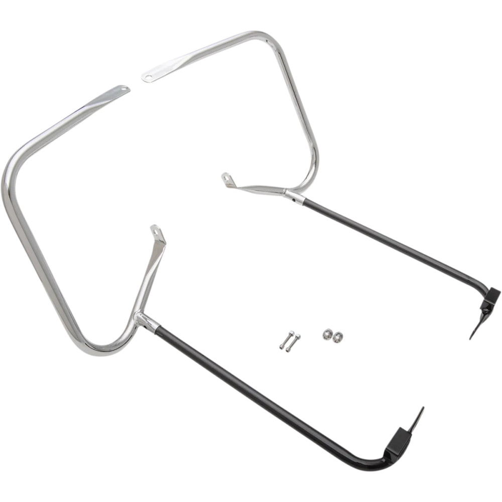 Kit de guardas/soporte para alforjas — Cromo