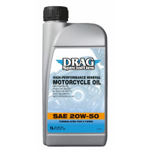 Aceite de motor mineral — 1 L (1.05 US qt), 20W-50, 4 tiempos