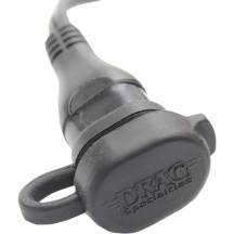 OptiMate™ Permanent Battery Lead O-01 — 20"/50 cm, 12 V, 15 A fuse, eyelet 1/4" & M6