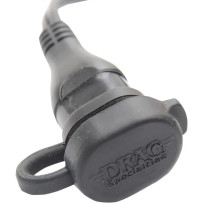 Permanent Battery Lead O-01 — 20"/50cm, 1/4" & M6 eyelet, 15A fuse, 12V