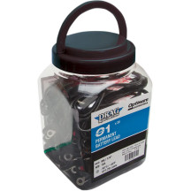 Permanent Battery Lead O-01 — 20"/50cm, 1/4" & M6 eyelets, 15A fuse, 12 V, black