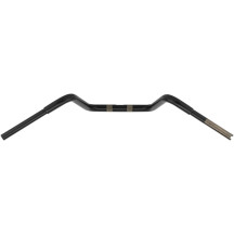 Manillar Touring de 1-1/4\" — pinza 1-1/4\", alzada 13-1/4\", ancho 35\", negro mate