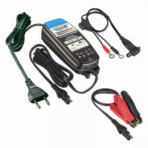 Drag Specialties Optimate 2 Duo EU Battery Charger — 12V, 2A, blue