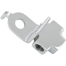 Conector en T para línea de freno — montaje frontal, cromo