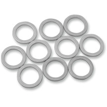 Arandelas deformables de aluminio — 3/8" (10 mm), paquete de 10, cromado