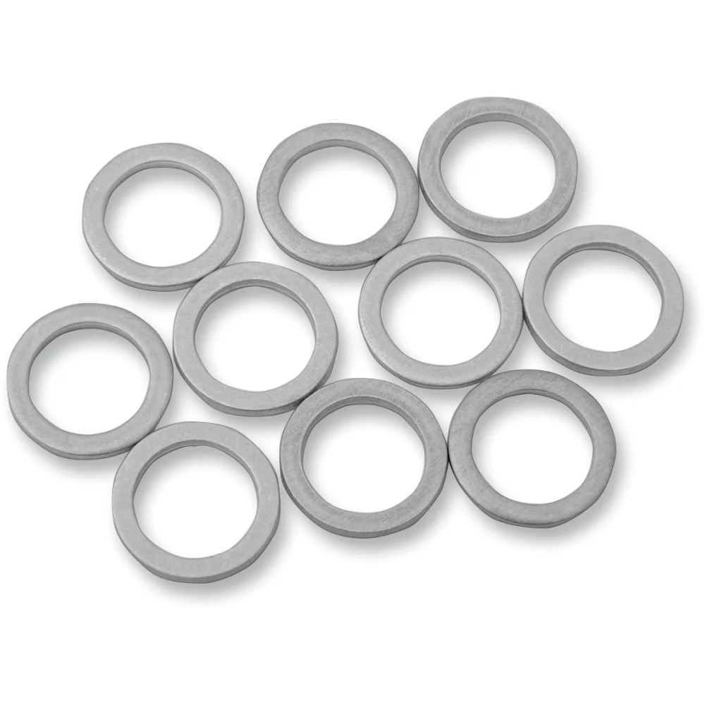 Arandelas deformables de aluminio — 3/8" (10 mm), paquete de 10, cromado