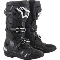 Tech 10 Boots — EU 40.5, US 7, Over-Calf, Black