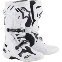 Tech 10 Boots — EU 40.5, Over-Calf, White