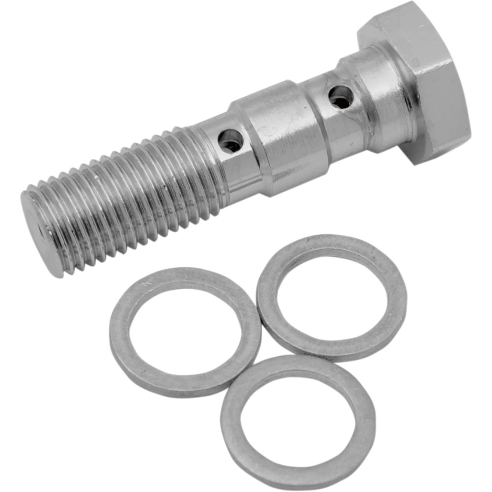 Perno Banjo Universal de Acero Cromado — rosca 3/8-24