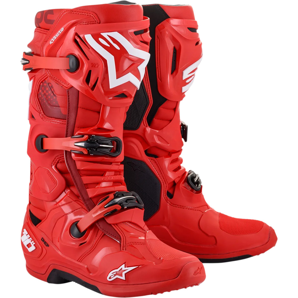 Botas Tech 10 — US 9, caña alta, Rojo