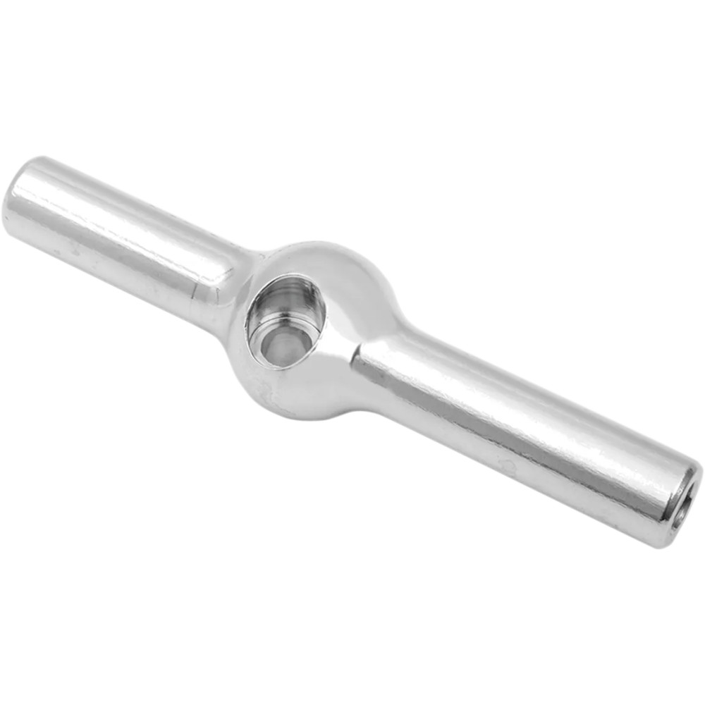 Chrome Steel Dual Disc Tee — 3/8-24 dual banjo bolt