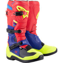 Botas Tech 3 — EU 40.5, Over-Calf, Rojo