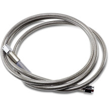 Universal Brake Line — 152.5 cm (60\"), front/rear, silver, clear-coated