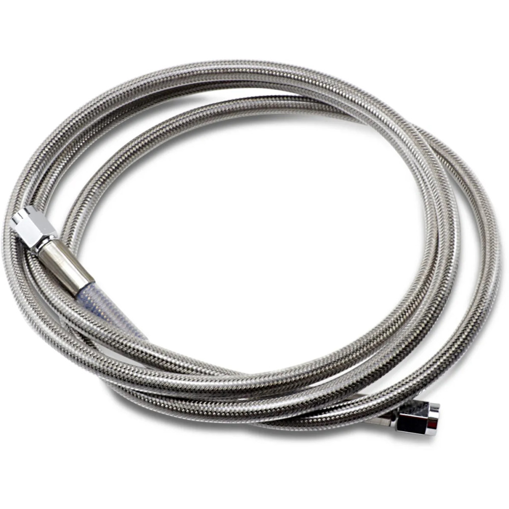 Universal Brake Line — 152.5 cm (60\"), front/rear, silver, clear-coated