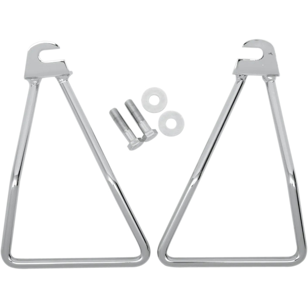 Chrome Saddlebag Support Brackets Chrome Saddlebag Support Brackets