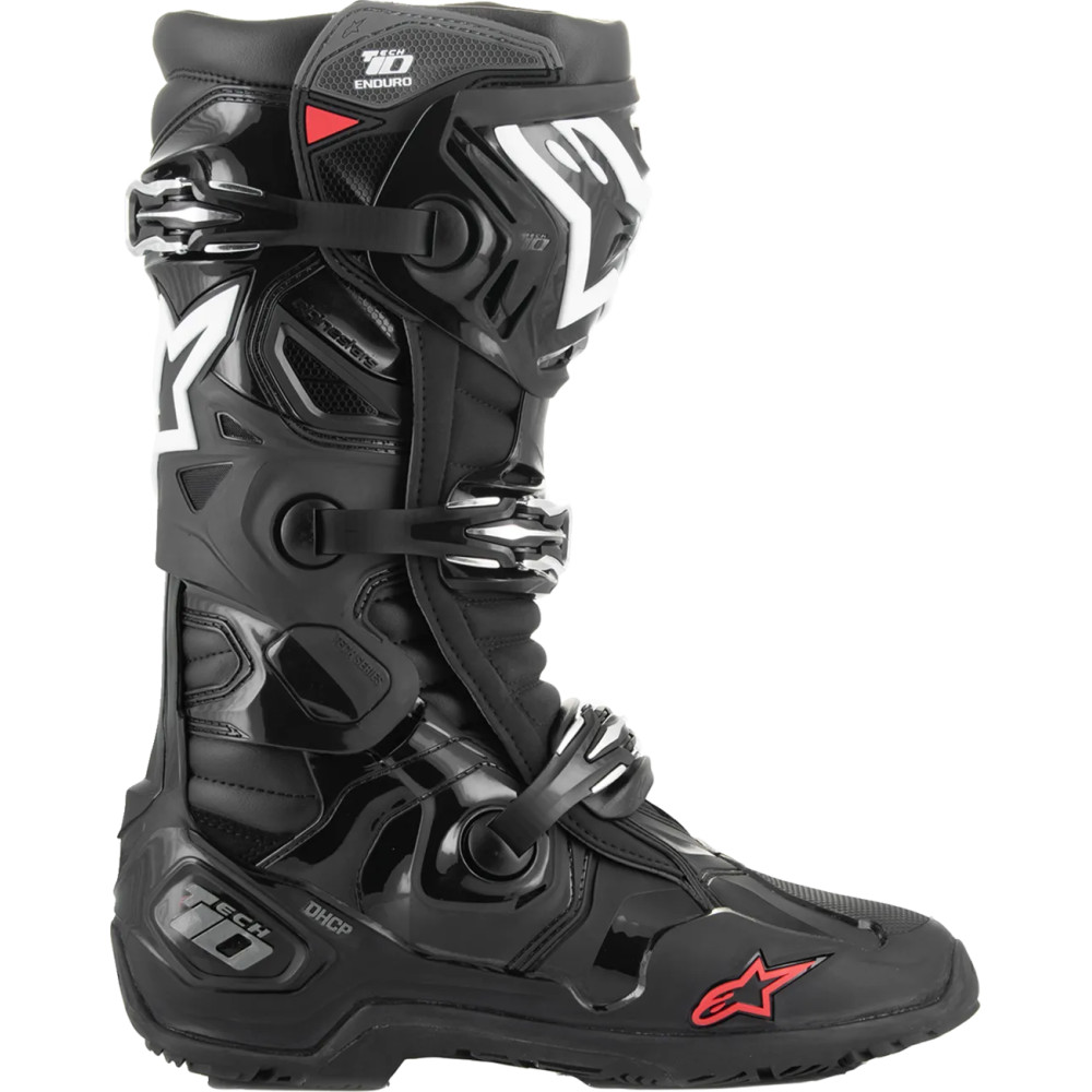 Botas Tech 10 Enduro — UE 44.5, US 10, caña media, negro