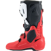 Botas Tech 10 Enduro — Talla US 13, Negro/Blanco/Rojo brillante