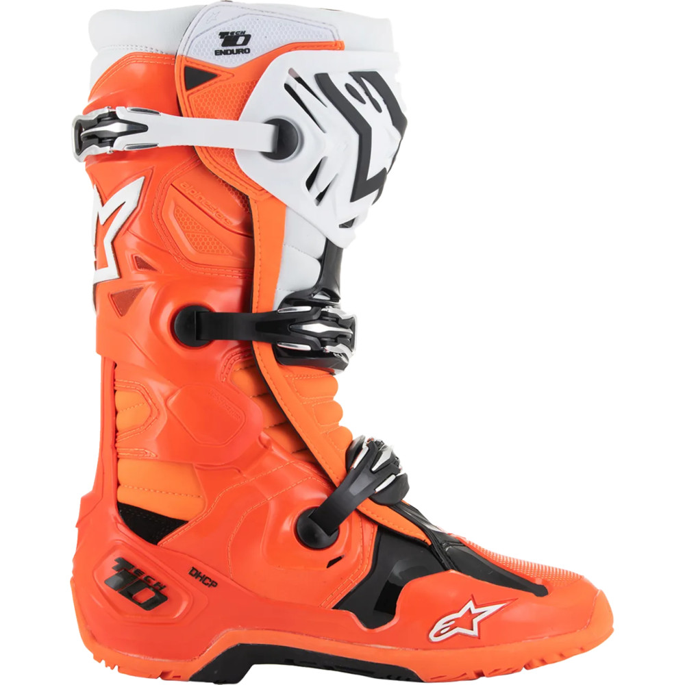 Botas Tech 10 Enduro — EU 43, US 9, naranja fluorescente