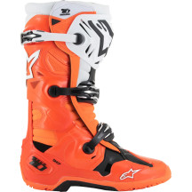 Botas Tech 10 Enduro — EU 44.5, US 10, caña media, naranja fluorescente