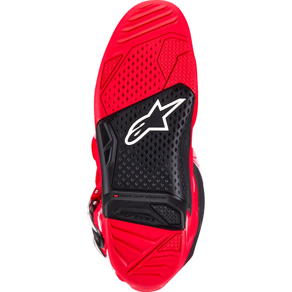 Botas Tech 7 — US 7, EU 40.5, Over‑Calf, Rojo brillante