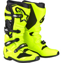 Botas Tech 7 — EU 49.5, US 14, sobre la pantorrilla, Amarillo fluorescente/Negro