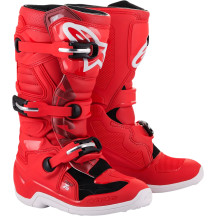 Botas Tech 7S Juveniles — US 7, EU 40.5, Sobre pantorrilla, Rojo