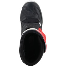 Botas Tech 3S para niños — EU 28, US 10, Sobre la caña, Rojo/Negro/Blanco