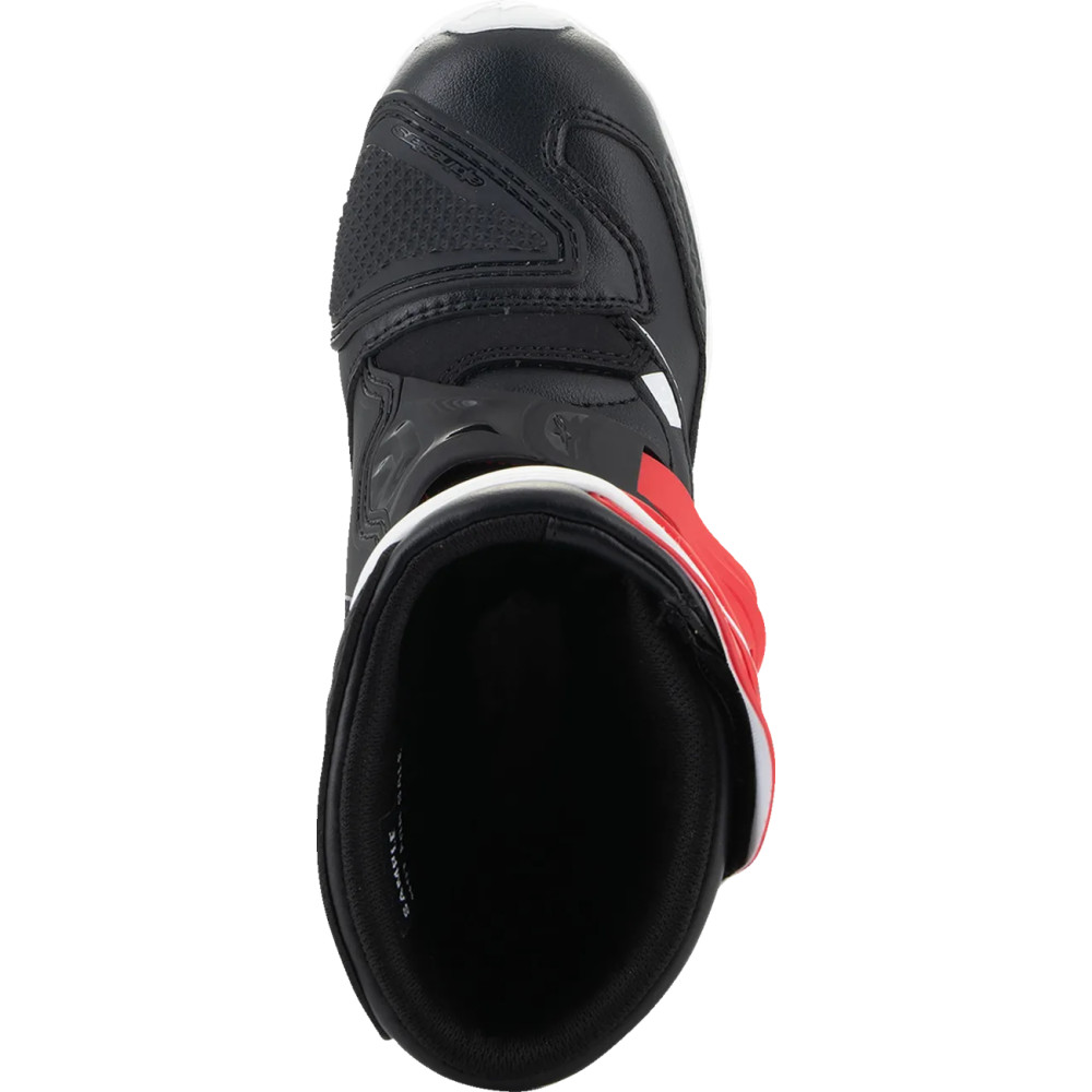 Botas Tech 3S para niños — EU 28, US 10, Sobre la caña, Rojo/Negro/Blanco