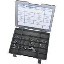 Insert Nut Assortment — Silver, Chrome, SAE, Kit