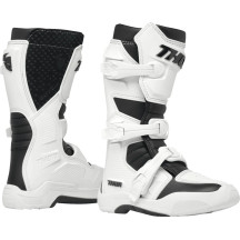 Youth Blitz XR Boots — US 7, Over‑Calf, White/Black