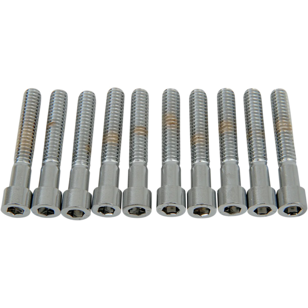 Socket-Head Bolts — 1-1/2" (38.1 mm), 10 pack, polished chrome