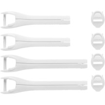 Correas para botas Blitz XP MX — Talla US 5–8, Blanco