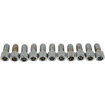 Socket-Head Bolts — 15.9 mm (5/8"), SAE, 10 Pack, Chrome polished