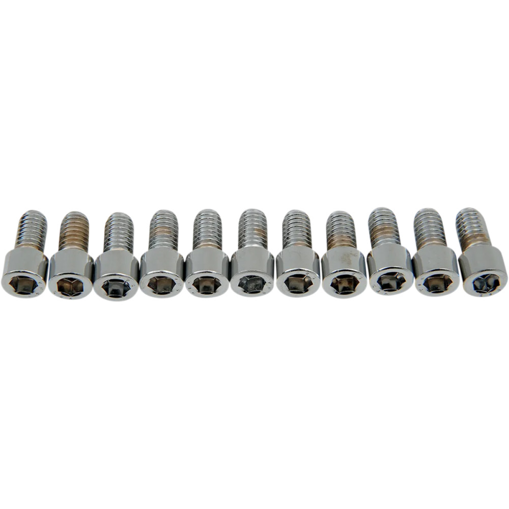 Socket-Head Bolts — 15.9 mm (5/8"), SAE, 10 Pack, Chrome polished