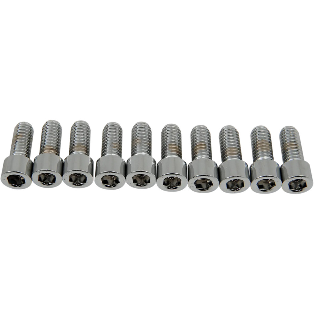 Socket-Head Bolts — 20 mm (3/4"), 10 Pack, Chrome