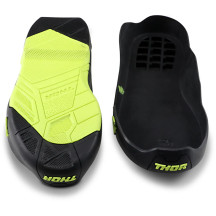 Suelas de repuesto para botas Radial — US 10, Para Radial, Negro/Amarillo fluorescente