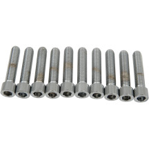 Socket-Head Bolts — 1/4"–3/8", 1-1/2", 10-pack, Silver