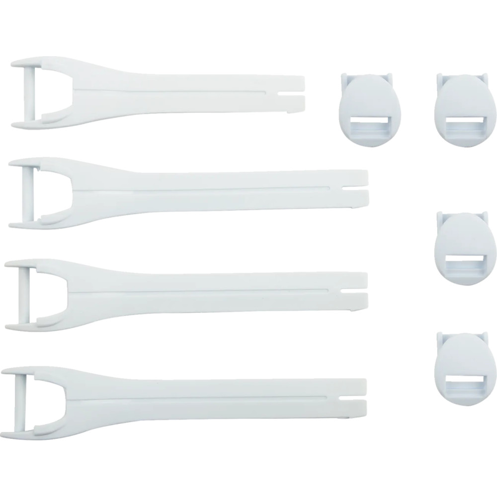 Kit de correas para botas — US 7–9, Blanco