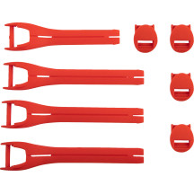 Kit de correas para botas — Qualifier, talla US 7–9, Rojo