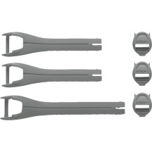 Kit de correas para botas juvenil Blitz XR — gris, carbón