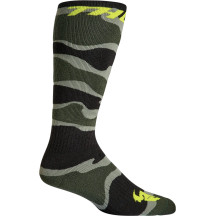 Calcetines MX Camuflaje Juvenil — media caña, verde, US 1-6