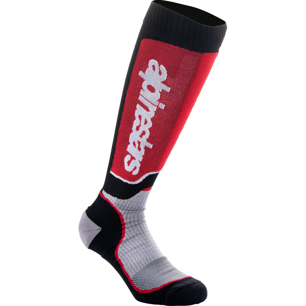 MX Plus Socks — M, Long, Black, Gray, Red
