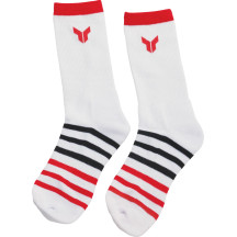 Calcetines de caña — S/M, Blanco, Pack de 3