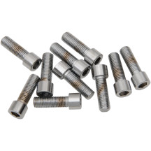 Pernos de repuesto de rosca fina con cabeza hexagonal interior — 1/4"-28, 15,9 mm (5/8"), paquete de 10, cromo