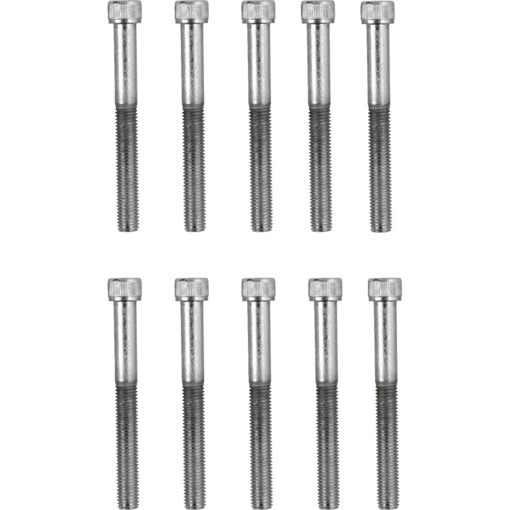 Tornillos de cabeza Allen de rosca fina de repuesto — 1/4\"-28, 57,2 mm (2-1/4\"), Paquete de 10, Cromo