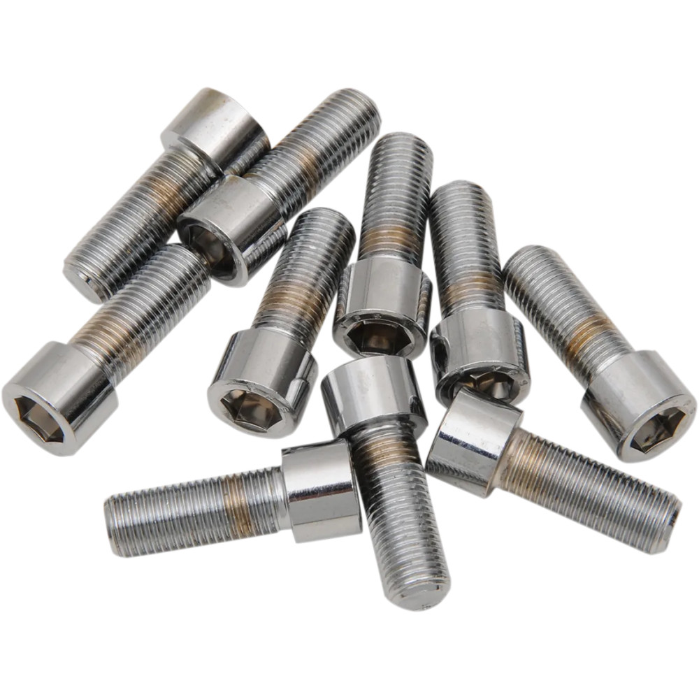 Pernos de repuesto de rosca fina con cabeza de vaso — 3/8"-24, 25,4 mm (1"), paquete de 10, cromo