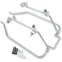 Soporte BaggerTail para alforjas de modelos Softail — Cromado, Compatible con alforjas rígidas OEM '93–'21