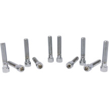 Pernos de rosca fina con cabeza Allen (repuesto) — 3/8-24, 2\" (50,8 mm), cromo, Paquete de 10