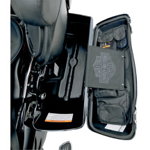 Saddlebag Lid Organizer Set — Black, 20 x 6-5/8 x 1/2 in, fits FLD-style lids