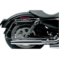 Soporte de alforjas Bagster — compatible con H‑D FLT/FLHT 1998–2013 para Sportster, Negro